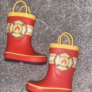 Kids Firefighter rain boots